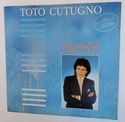 Винтажная виниловая пластинка LP Toto Cutugno Per Amore O Per Gioco (Germany 1986)