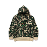 A Bathing Ape A Bathing Ape Bathing Ape Marbling Camo Relaxed Fit Pullover Худи зеленый