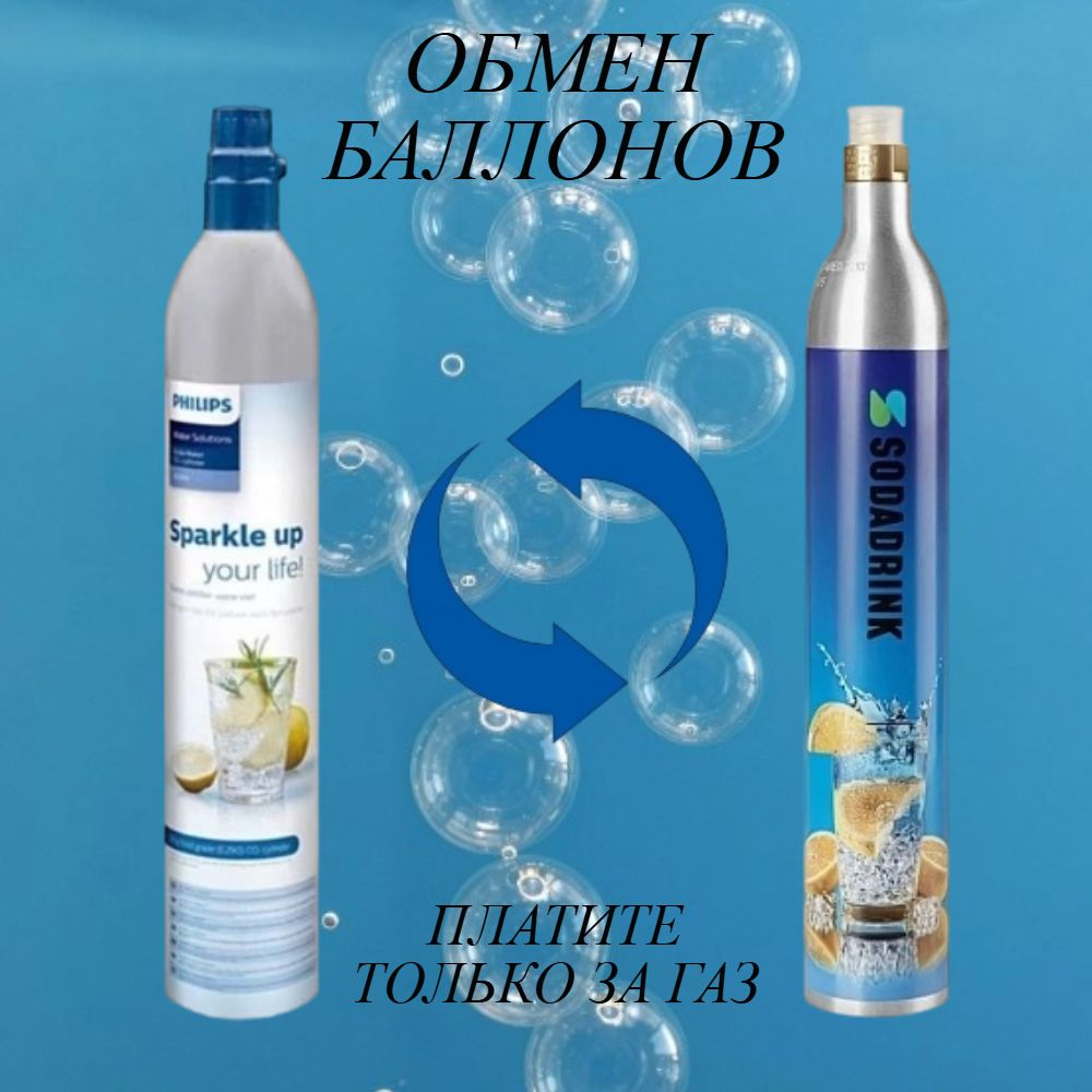 Баллон для сифона для газирования СО2 Philips (Заправка и обмен)