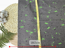 Футер 2-н петля БРЫЗГИ НЕОН НА СЕРОМ