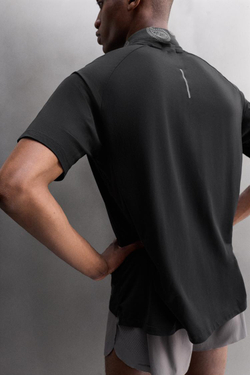 ZARA СПОРТИВНАЯ ФУТБОЛКА, ЧЕРНЫЙ