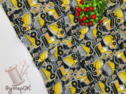 Футер 2-нитка НАЧЕС ТРАКТОРА на темном