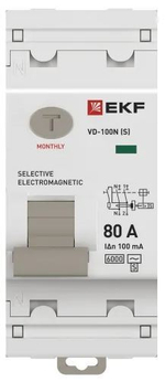 УЗО  EKF E1026MS80100