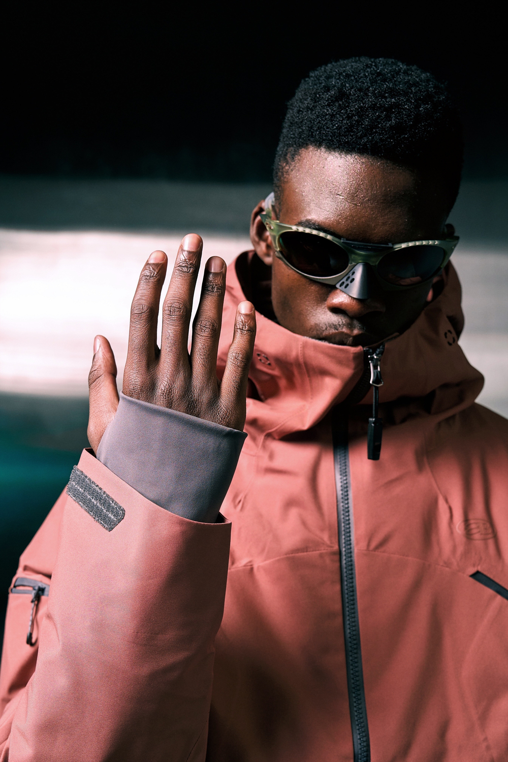 Куртка Nothomme Blue Seam-Sealed Alpine Ski Jacket "Gray Orange Red"