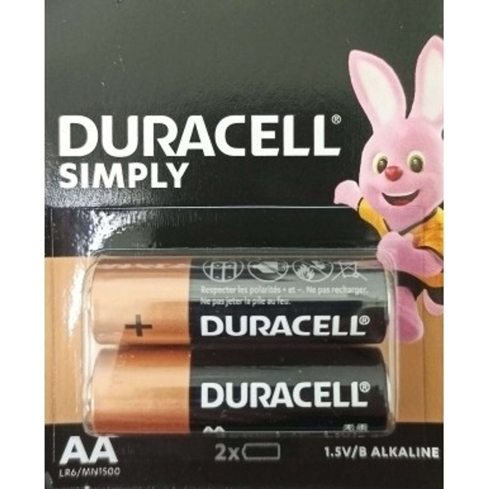 Батарейка Duracell SIMPLY LR6 AA BL20 2шт.