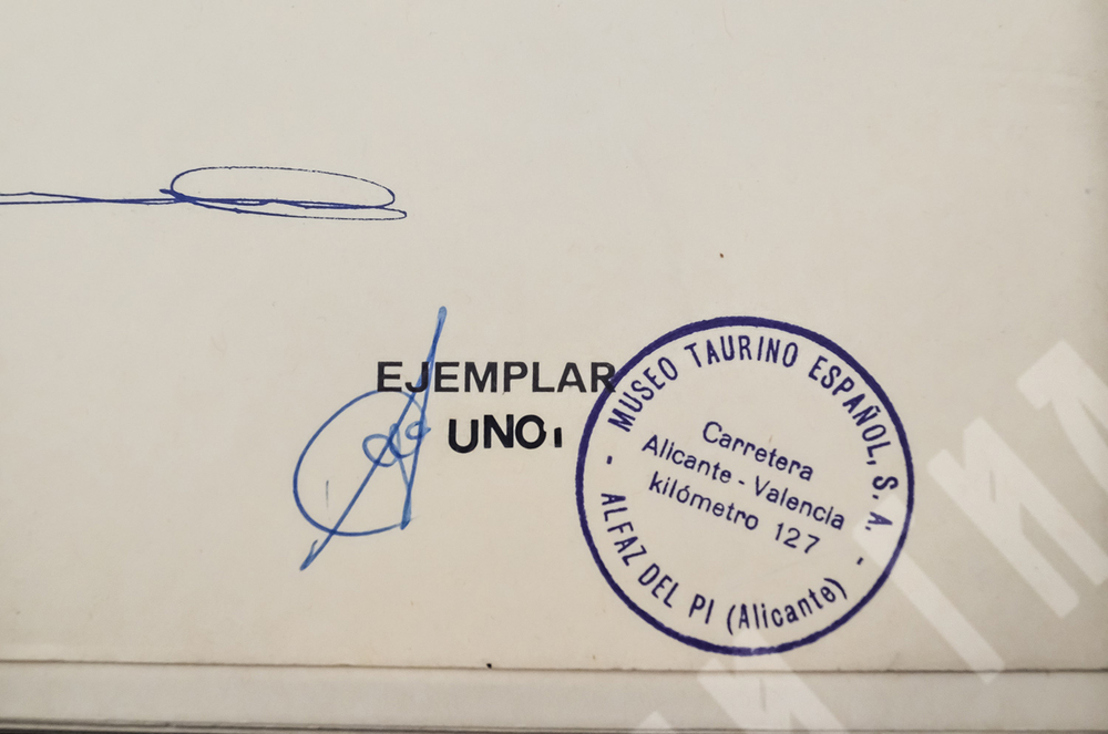 [Офорты Франсиско Гойи] Антонио де Орна. Папка из кожи «Тавромахия (Бой быков)». Кожа