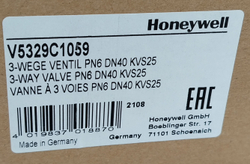 Клапан седельный трёхходовой фланцевый Honeywell V5329C1059 DN40 PN6 Kvs25 чугун