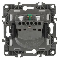 12-2102-14 ЭРА Розетка 2P+E Schuko со шторками, 16A-250В, IP20, Эра12, медь