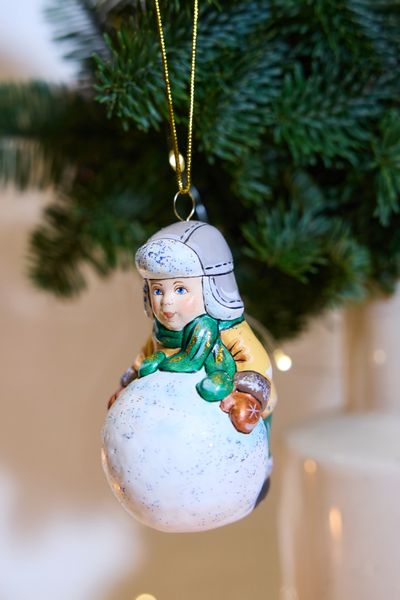Керамическая елочная игрушка 