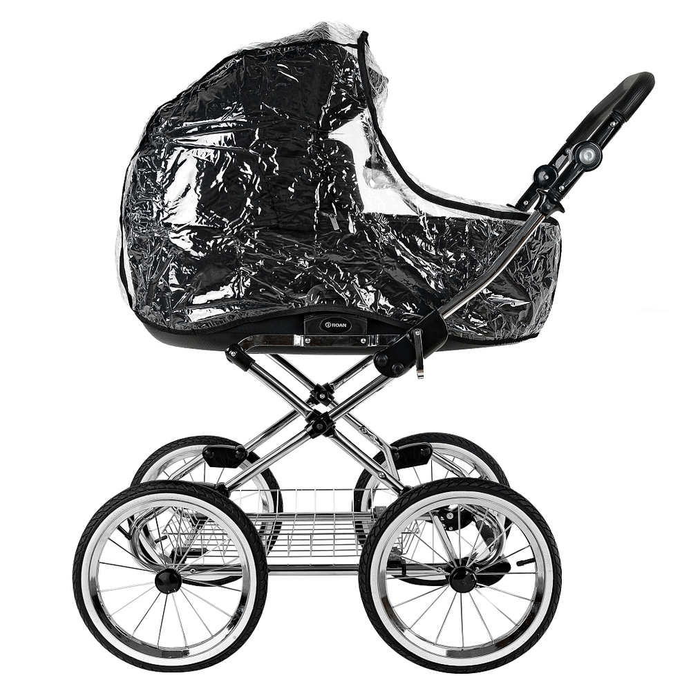 Коляска 2 в 1 ROAN BASS NEXT 2.0 CLASSIC d14 Caviar