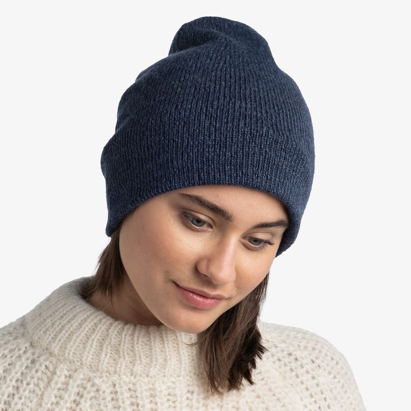 Вязаная шапка Buff Hat Knitted Jarn Denim Фото 10