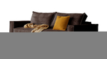 Диван Софт 3 Cilium Chocolate 240*94*80 см, Коричневый Вельвет Еврокнижка Фиеста