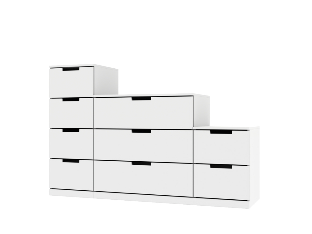 Комод NORDLI 42 (МДФ) Белый DM635-6 160*45*100 см, Белый   Фиеста
