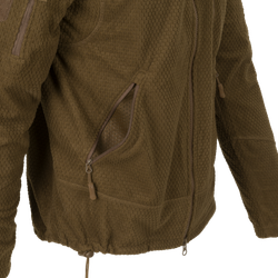 ALPHA TACTICAL Jacket - Grid Fleece - Coyote