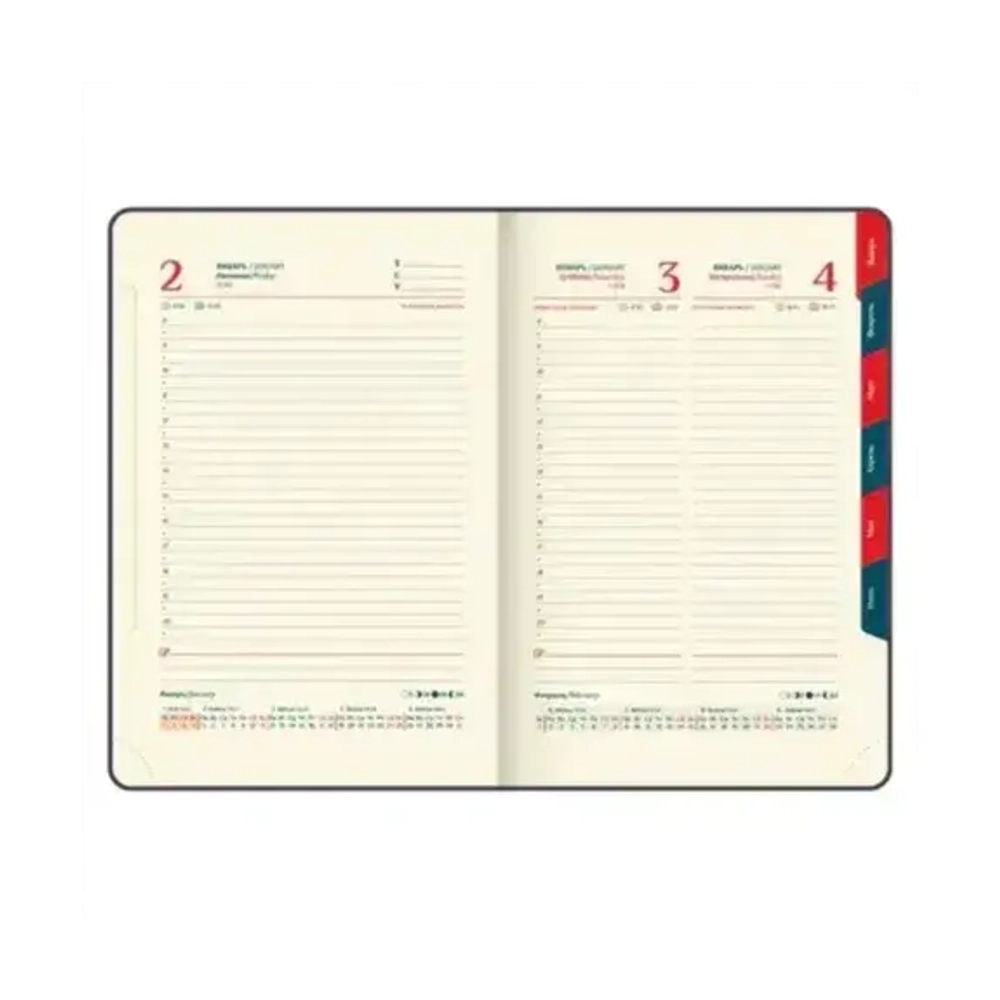 Ежедневник датированный 2026 А5 148х218 мм, GALANT "Infinity Gold", под кожу, темно-синий, 117503