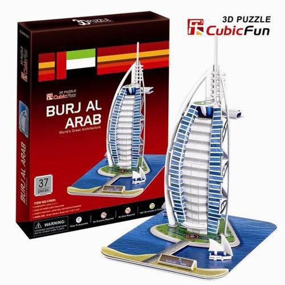 Купить Отель Бурж эль Араб Дубаи 3D пазл.