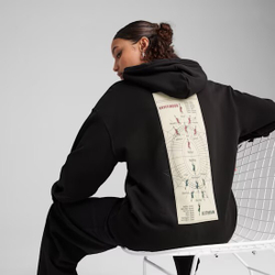 PUMA X HARRY POTTER ТОЛСТОВКА СВОБОДНОГО КРОЯ, ЧЕРНЫЙ