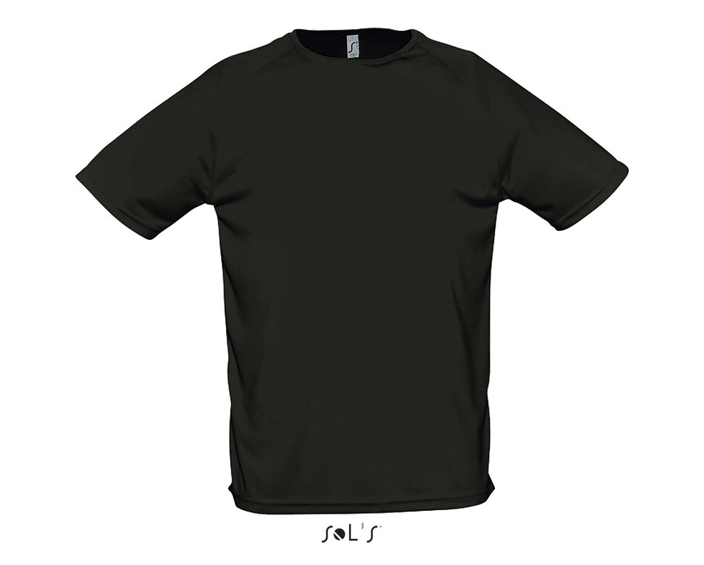 Футболка SPORTY, мужская, полиэстер 140. Чёрный  L