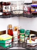 Угловой органайзер для ванной без сверления настенная полка