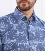 Рубашка C-HAL-kent-C1-223 BOSS BLACK - голубой(50490445)