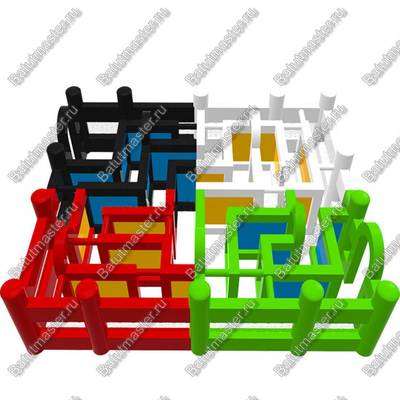 Надувной лабиринт "Мозаика", 6*6*2 м