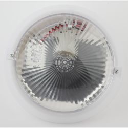 Светильник ЭРА «Сириус» НБП 06-60-101 с фото-шумовым датчиком IP54 E27 max 60Вт D220 круглый призма акустический