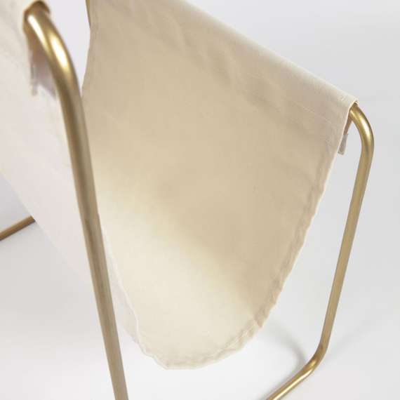 Газетница Siana бежевая с золотом