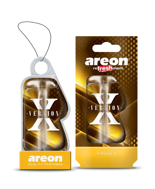 Ароматизатор на зеркало Areon Refreshment X-Version, ваниль блэк