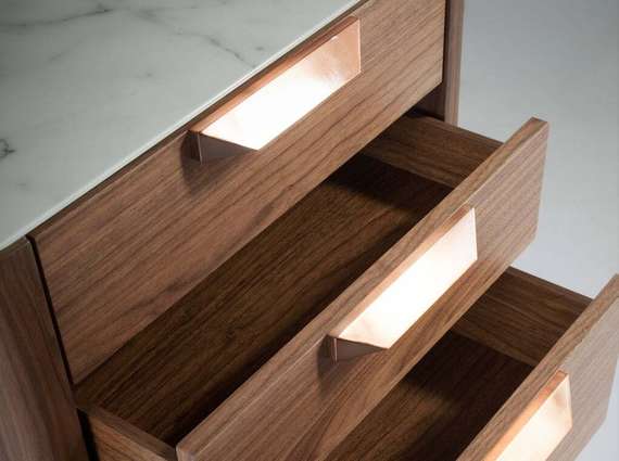 Комод Angel Cerda CP1806-A, 107х60 см, орех, керамика