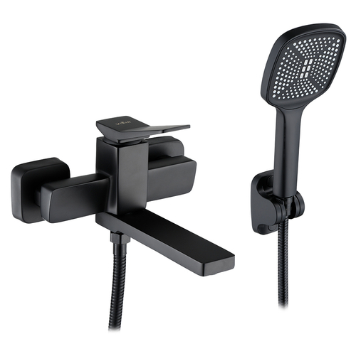 423531-C Смеситель од. для ванны кор. (ЧЕРНЫЙ) ViEiR (10/1шт)