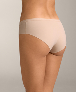 OYSHO Набор из трех пар трусиков-хипстеры с логотипом из полиамидной смеси, кирпичный