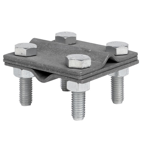 Зажим крестовидный прут-прут (3 пластины 57x57мм) HZ EKF PROxima lp-55758