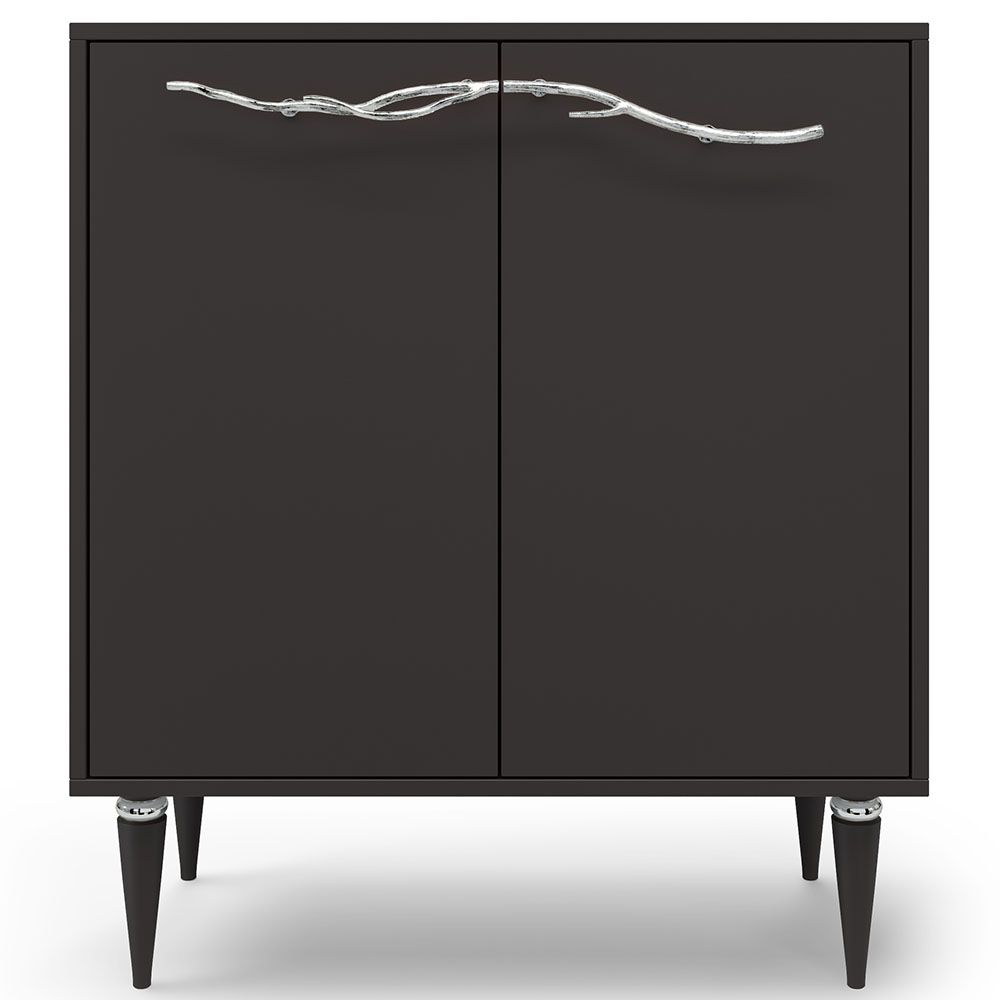 Комод Арт Колор matte Классик Сильвер с 2 полками Терпкий коричневый матовый