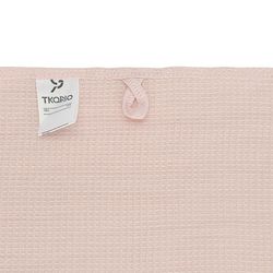 Набор из двух вафельных полотенец изо льна цвета пыльной розы из коллекции Essential, 50х70 см