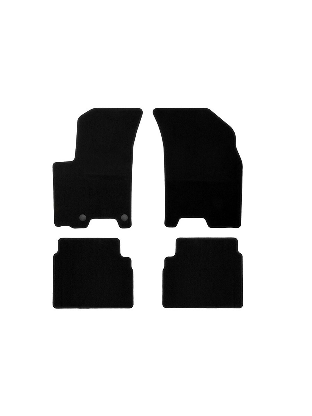 Коврики в салон для CHEVROLET Aveo 2006-2012, седан, хэтчбек, 4 шт. (текстиль) KLEVER01081201200K