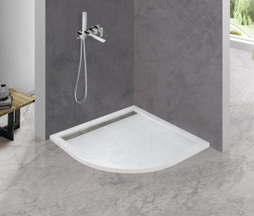 Поддон из искусственного мрамора 80х80 Cezares TRAY-AS-R-80-30-W без сифона