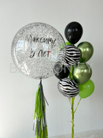 Набор шаров "Зелень и зебра" Дизайн № 5