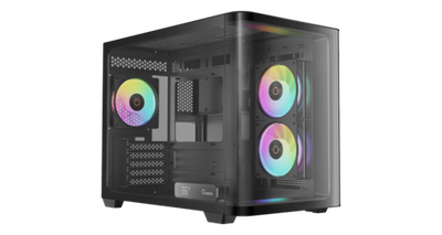 Корпус Ocypus Iota C50 BK Curve ARGB Digital mATX/ITX 2xUSB Type-C Черный Iota-C50-BKD300CD-GL
