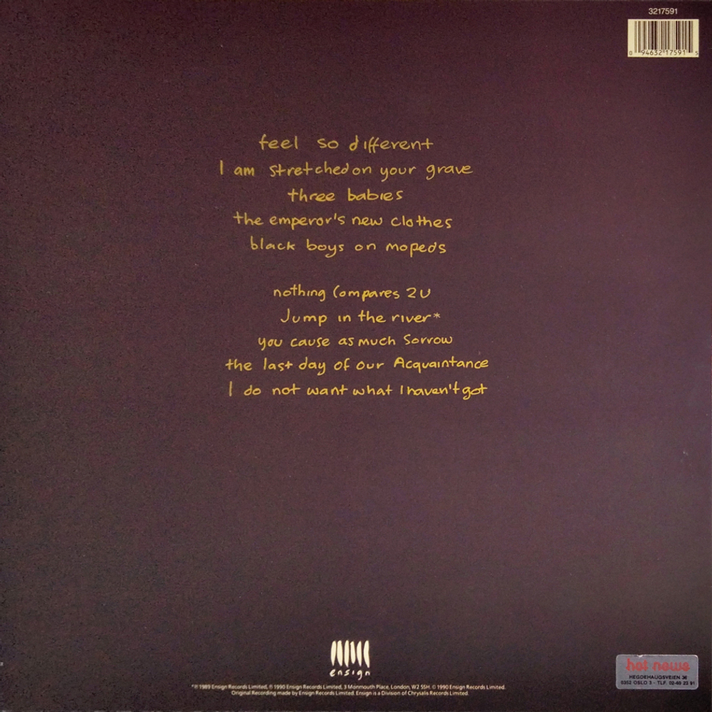 Sinead O'Connor / I Do Not Want What I Haven't Got (LP)