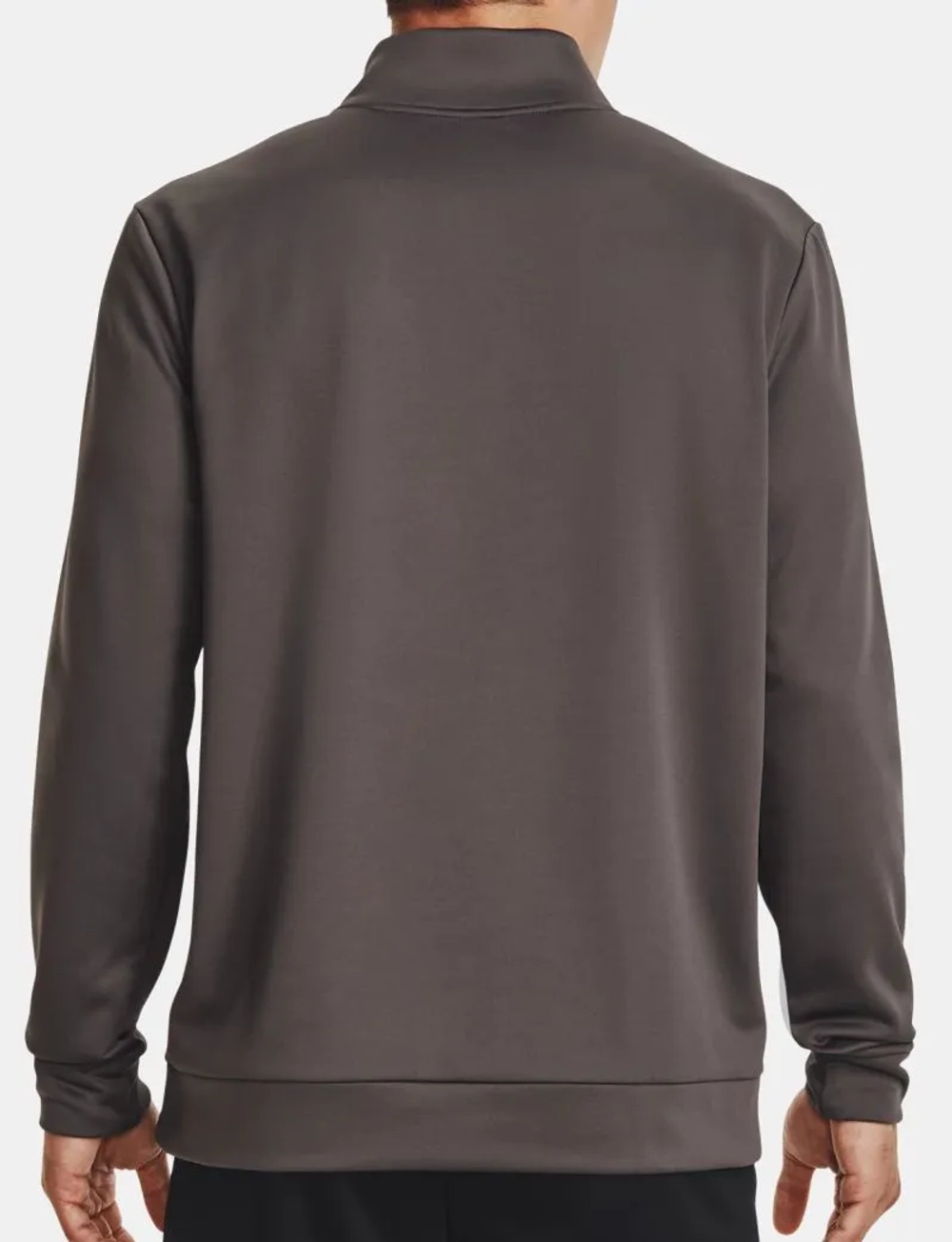 Куртка теннисная Under Armour Men's Armour Fleece 1/4 Zip - fresh clay/black
