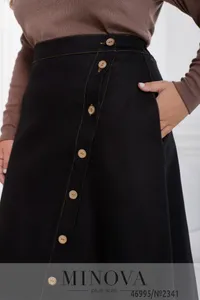 Юбка 2341-черный Minova
