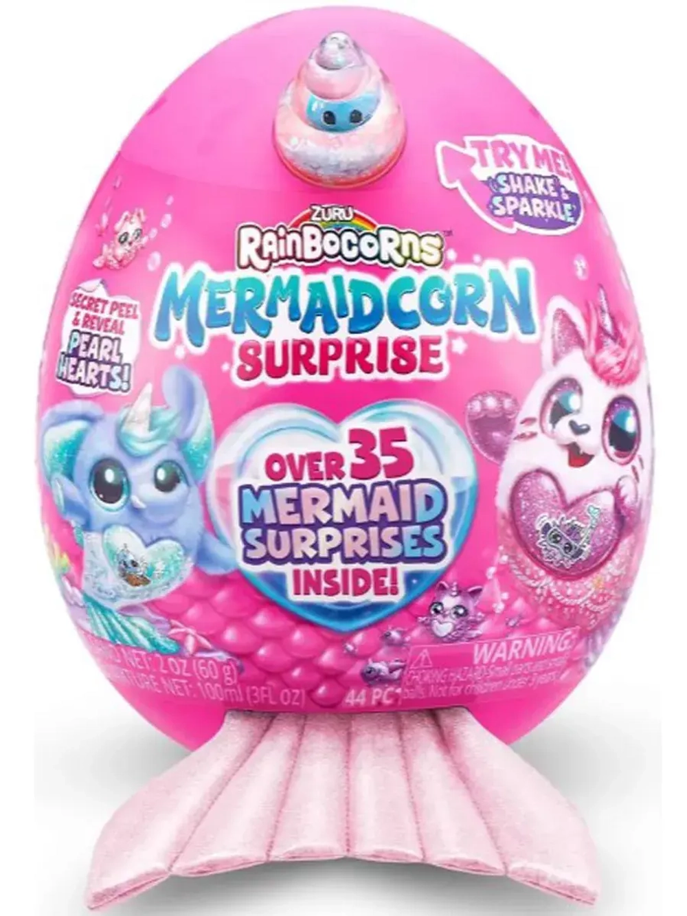 Мягкая грушка сюрприз яйцо Rainbocorns Mermaidcorn Surprise