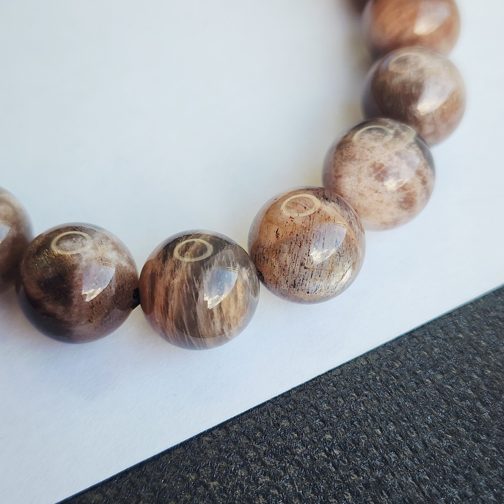 Солнечный камень, переливчатый, шар, 11.5 - 11.8мм, штучно