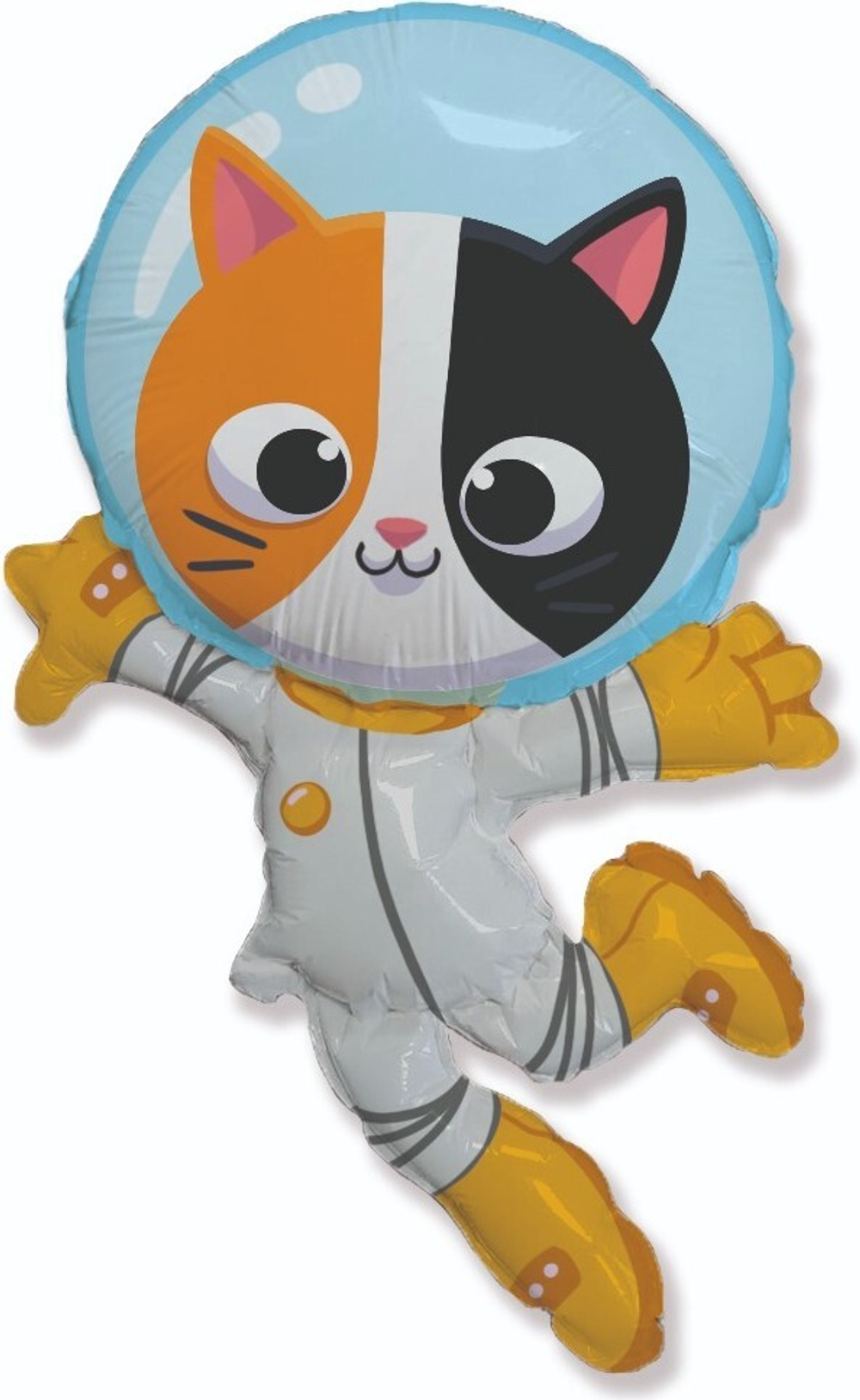 Шар (38""/97 см) Фигура, Котенок Космонавт, 1 шт. В195