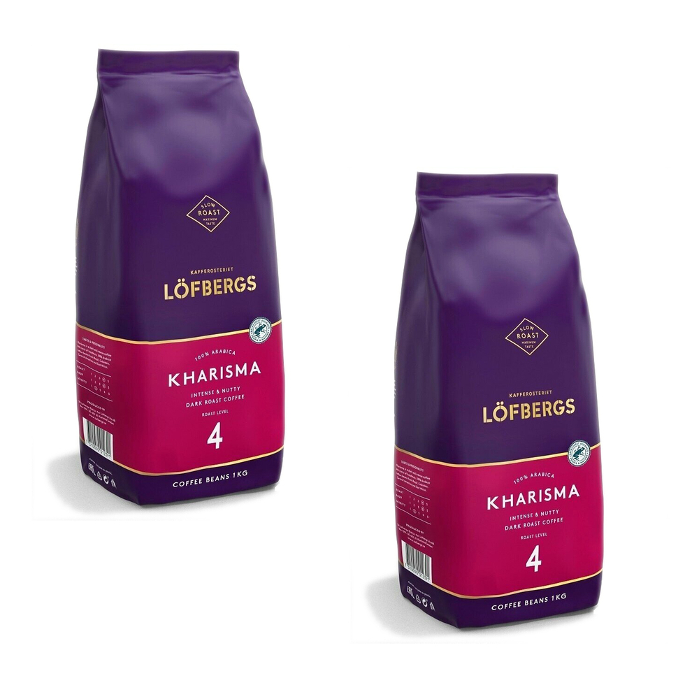 Кофе в зернах Lofbergs Kharisma, 1 кг (Лофбергс) х 2 шт