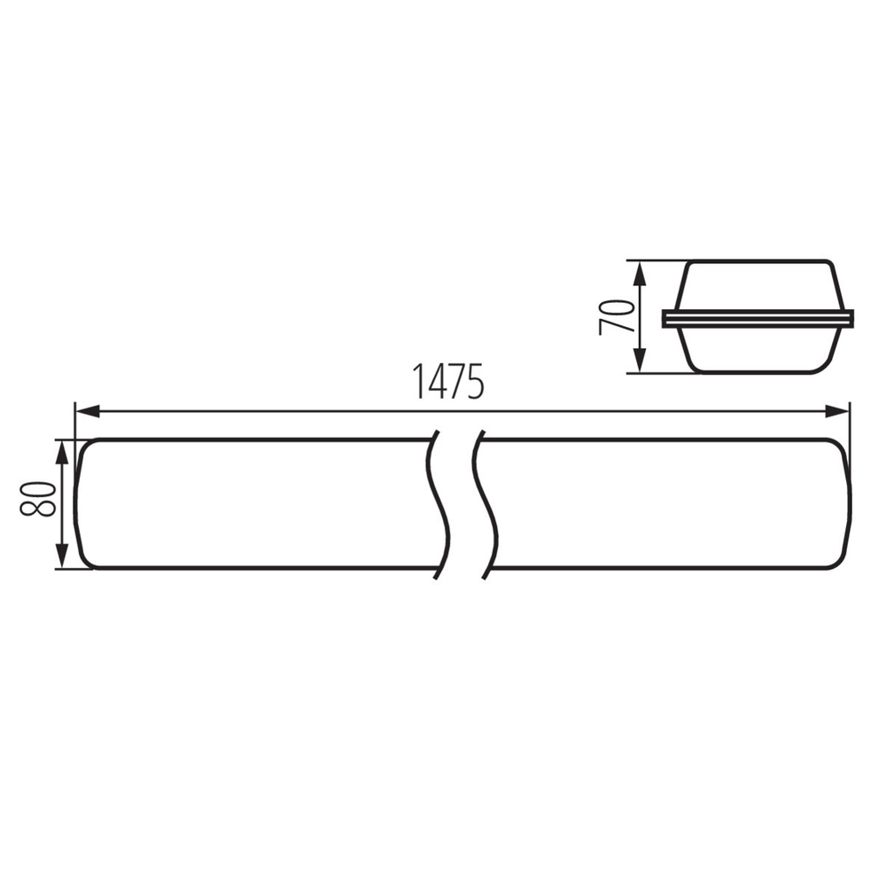 Светильник светодиодный потолочный ip65 KANLUX MAH LED HI 48W NW RYF