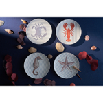 Набор из четырех тарелок aquarium из коллекции sea treasures, D21,5 см