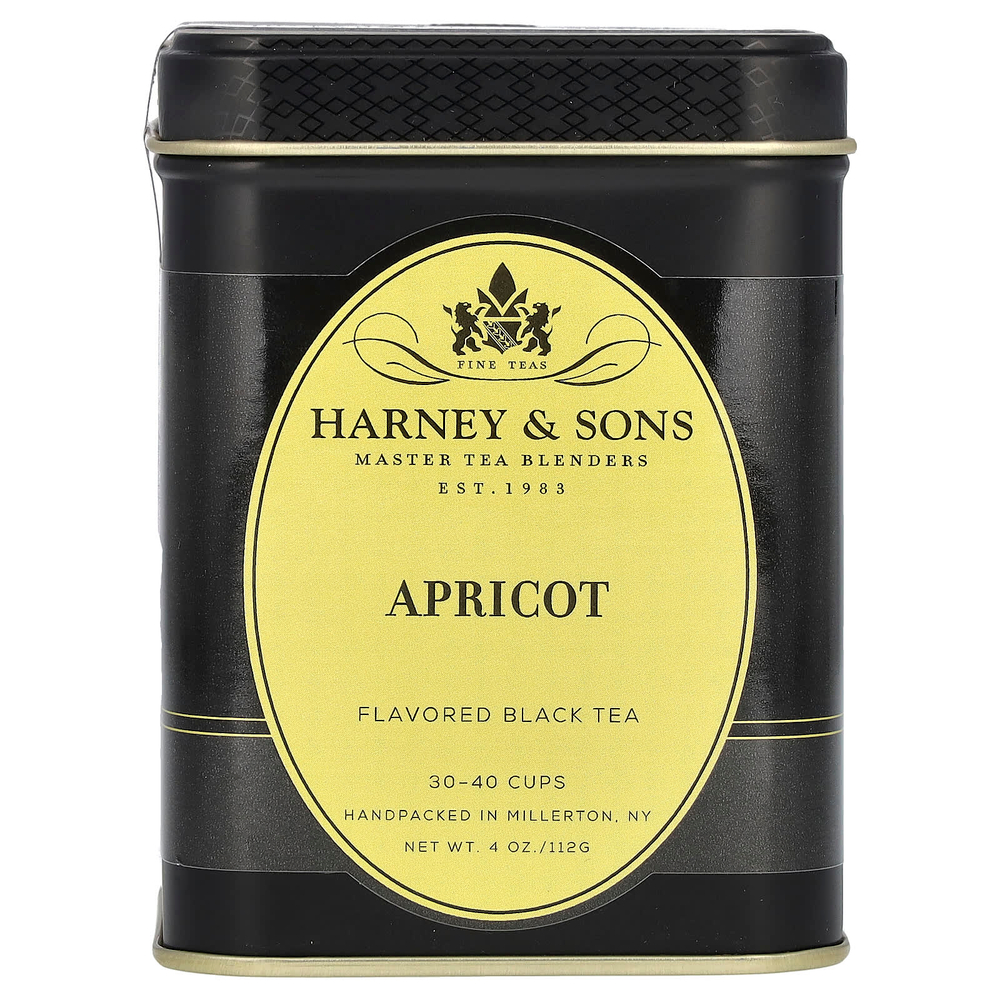 Harney & Sons, черный чай, абрикос, 112 г (4 унции)