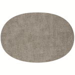 Салфетка подстановочная овальная двухсторонняя fabric, серая