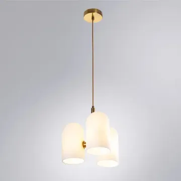 Подвесной светильник 3*E14 A5454SP-3PB белый/медь Cassel Arte Lamp